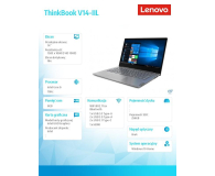 Lenovo ThinkBook 14 i5-1035G1/8GB/256/Win10 - 628388 - zdjęcie 4